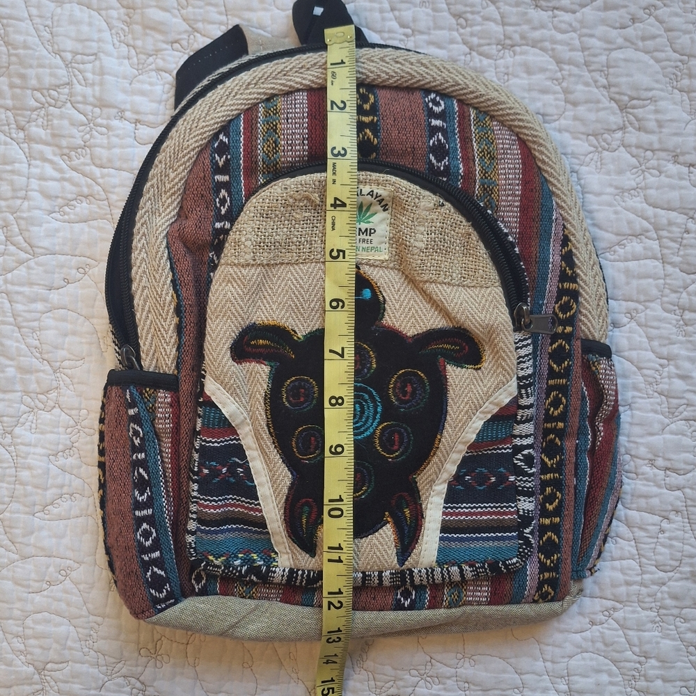 Himalayan Hemp Turtle Mini Backpack - image 7